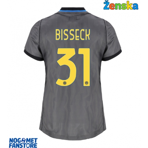 Inter Milan Yann Bisseck #31 Rezervni Dres za Ženska 2026-27 Kratak Rukav